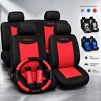 UNIVERZALNE Auto presvlake za sedišta – komplet sa navlakom za volan i pojas
