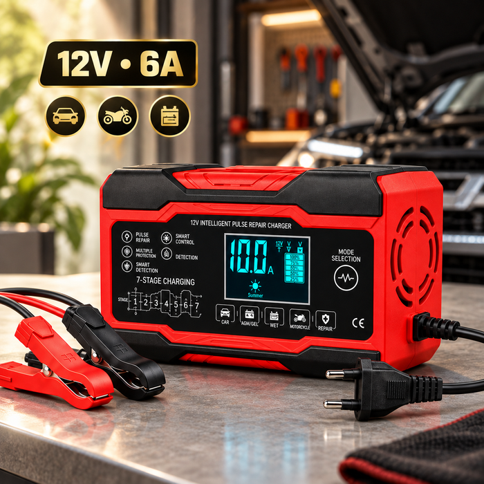 Pametni punjač za akumulator 12V 6A